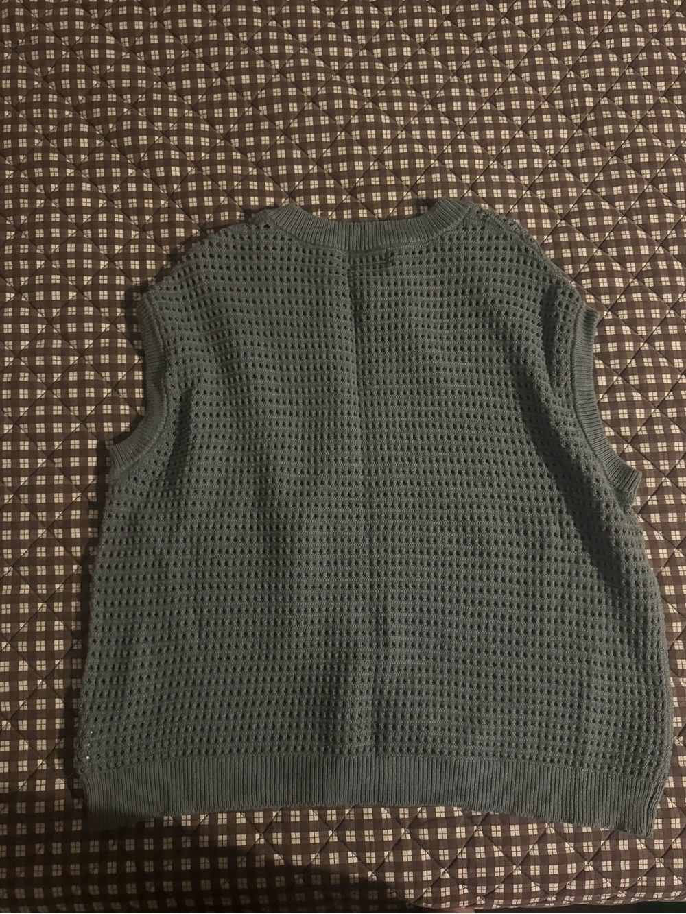 Universal Thread Sage Green Sleeveless Button Knit Vest - Picture 2 of 3